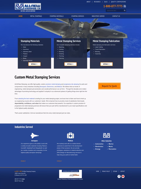 All-New-Stamping-Company Homepage 1440px