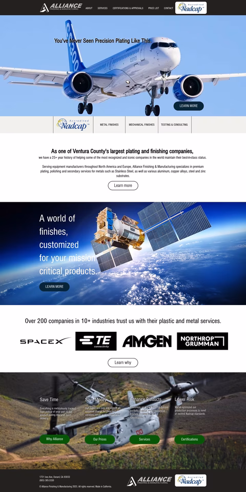 Alliance-Finishing-Manufacturing Homepage 1440px