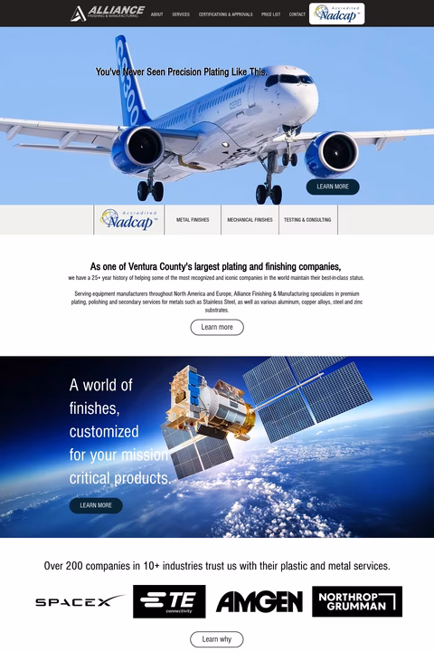 Alliance-Finishing-Manufacturing Homepage 1440px