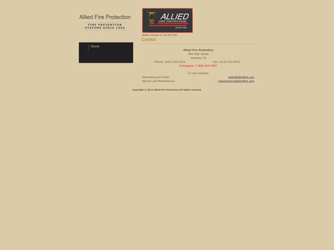 Allied-Fire-Protection Homepage 1440px