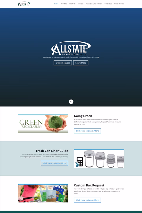 Allstate-Plastics Homepage 1440px