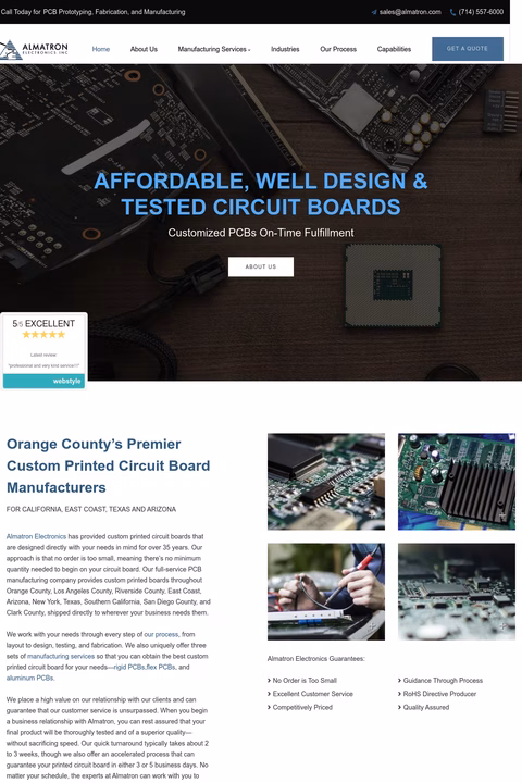 Almatron-Electronics Homepage 1440px