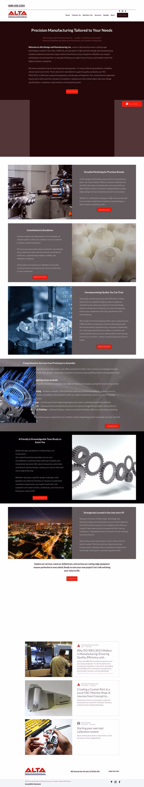 Alta-Engineering Homepage 1440px