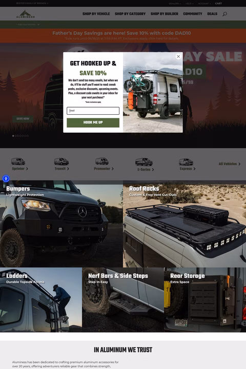 Aluminess-Products Homepage 1440px