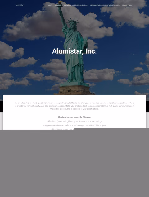 Alumistar Homepage 1440px