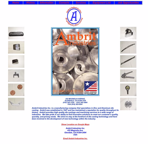 Ambrit-Industries Homepage 1440px