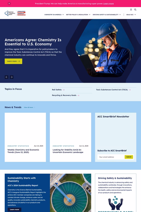 American-Chemistry-Council Homepage 1440px