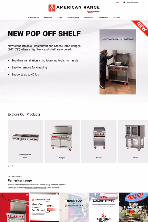 American-Range Homepage 1440px
