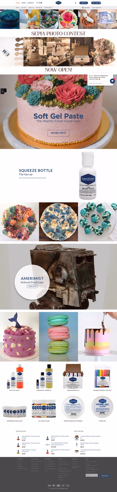 Americolor-Corporation Homepage 1440px