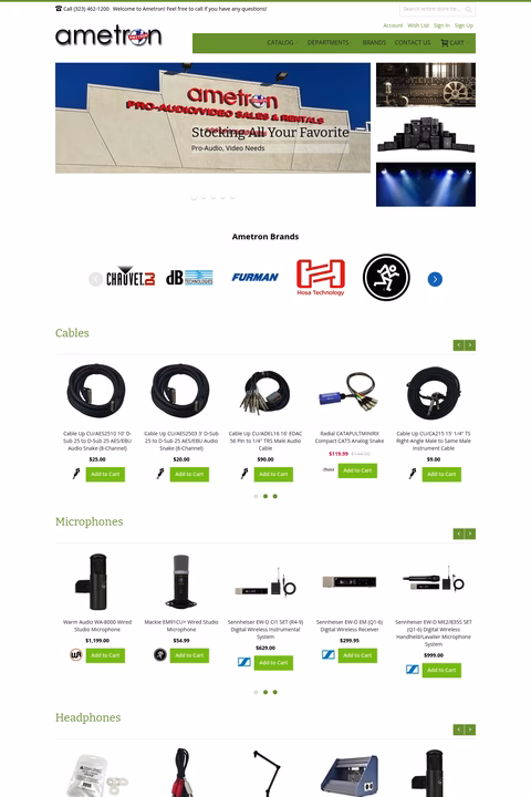 Ametron Homepage 1440px