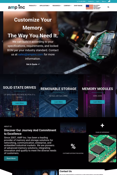 Amp-Inc Homepage 1440px