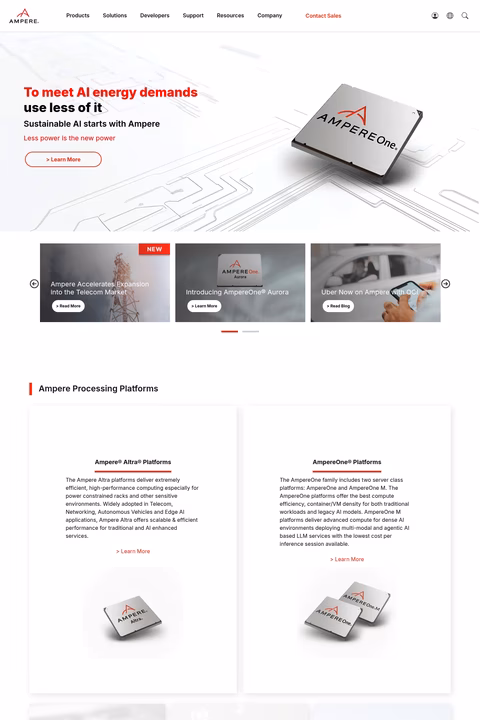 Ampere-Computing Homepage 1440px