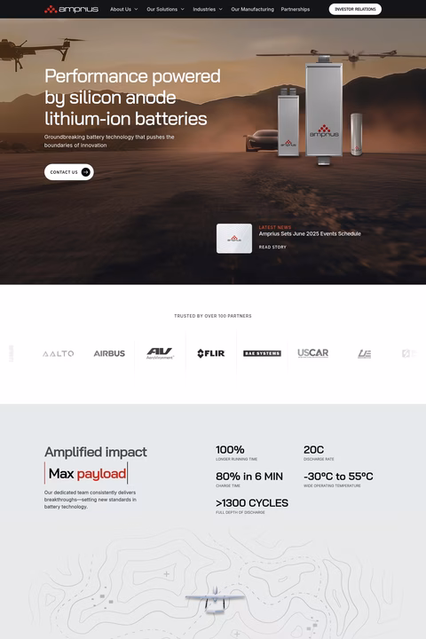 Amprius-Technologies Homepage 1440px