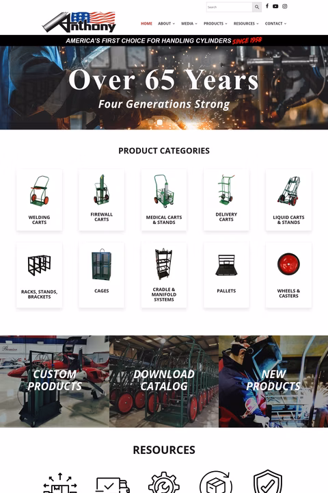 Anthony-Welded-Products Homepage 1440px