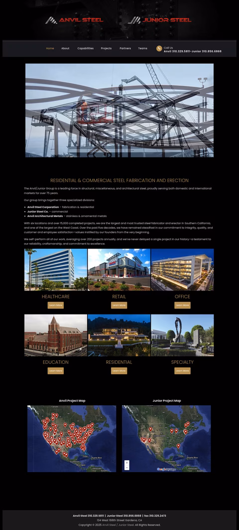 Anvil-Steel Homepage 1440px