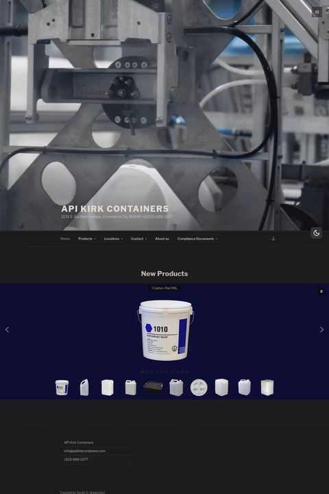 Api-Kirk-Containers Homepage 1440px
