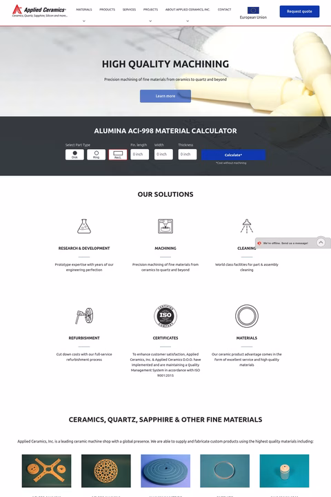 Applied-Ceramics Homepage 1440px