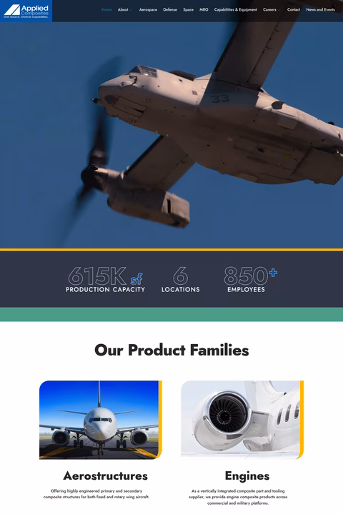 Applied-Composites Homepage 1440px