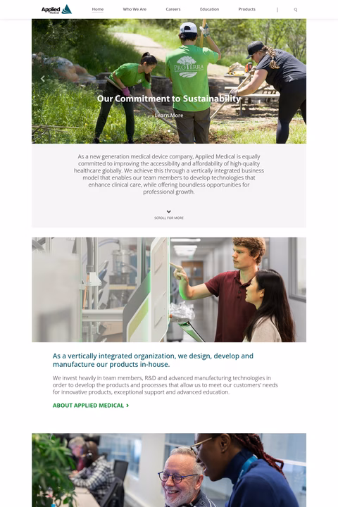 Applied-Medical-Resources Homepage 1440px