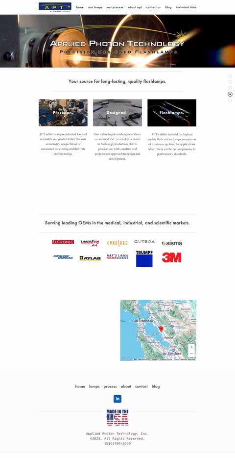 Applied-Photon-Technology Homepage 1440px