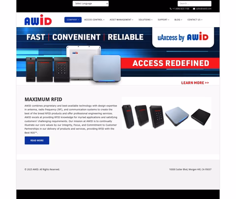 Applied-Wireless-Identifications-Group Homepage 1440px