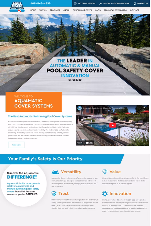 Aquamatic Homepage 1440px