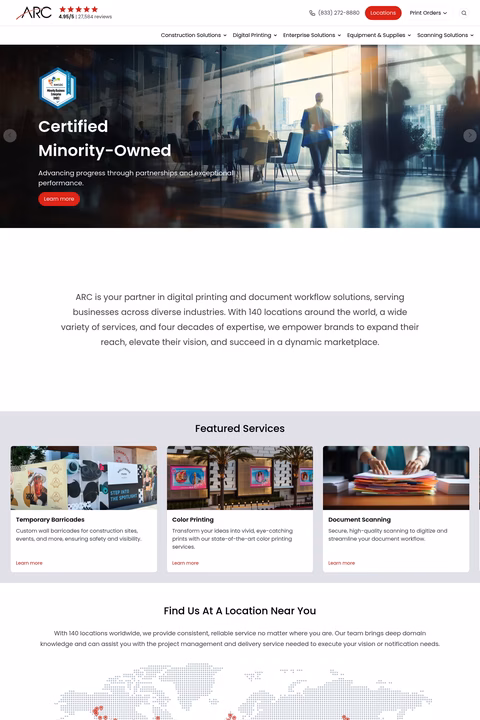 Arc-Document-Solutions Homepage 1440px