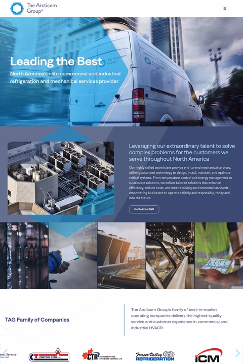 Arcticom-Group Homepage 1440px