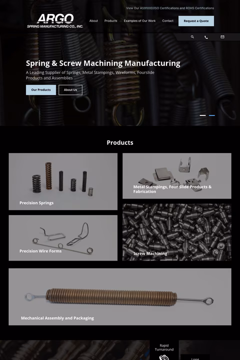Argo-Spring-Manufacturing-Co Homepage 1440px