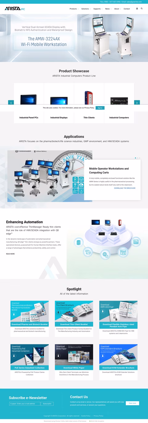 Arista-Corporation Homepage 1440px
