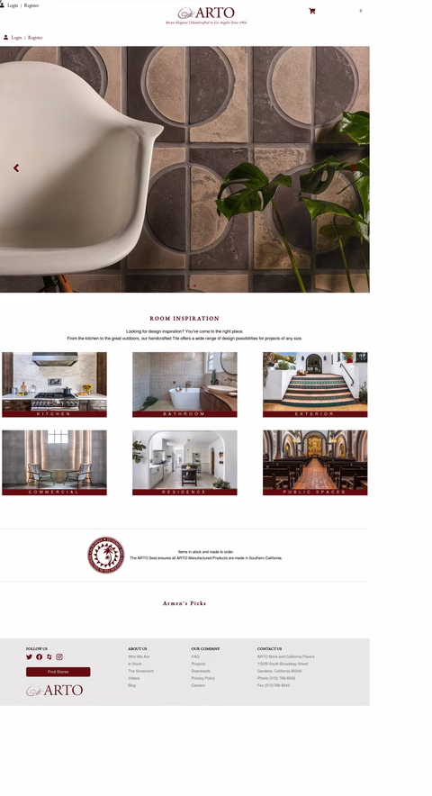 Arto Homepage 1440px