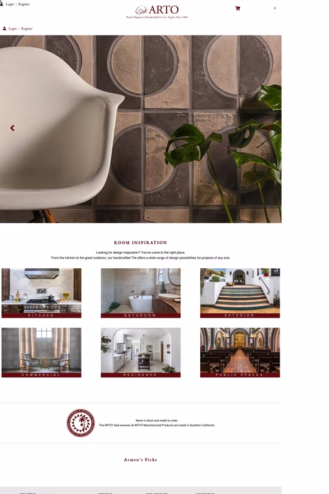 Arto Homepage 1440px