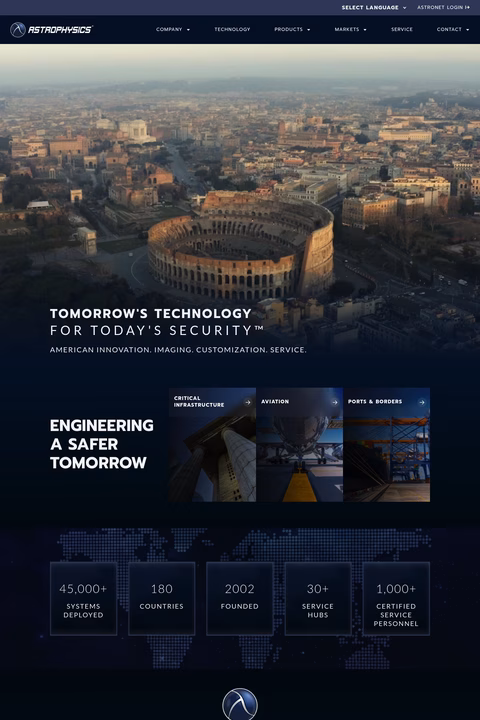 Astrophysics-Inc Homepage 1440px