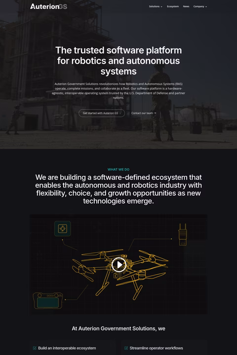 Auterion-Government-Solutions Homepage 1440px