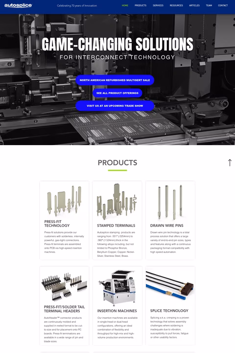 Autosplice-Inc Homepage 1440px