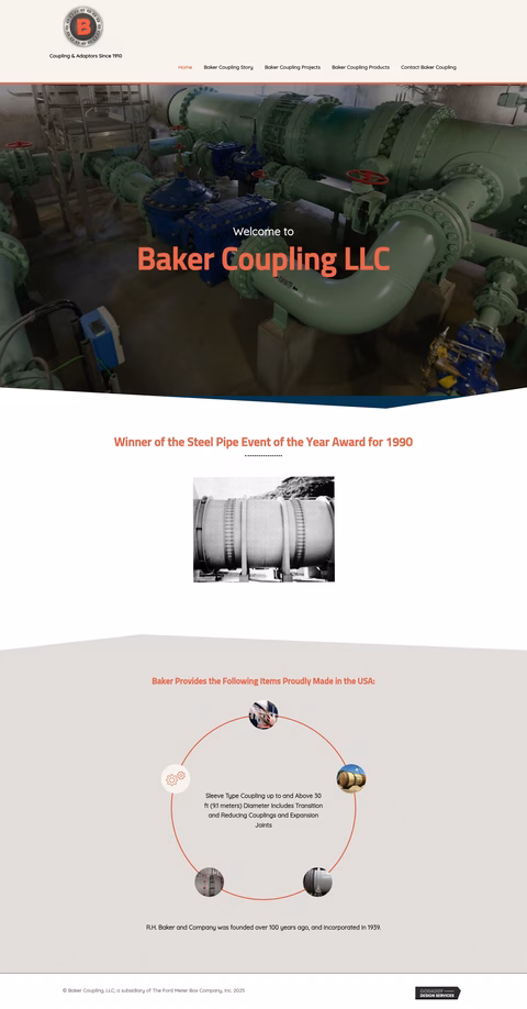 Baker-Coupling-Company Homepage 1440px