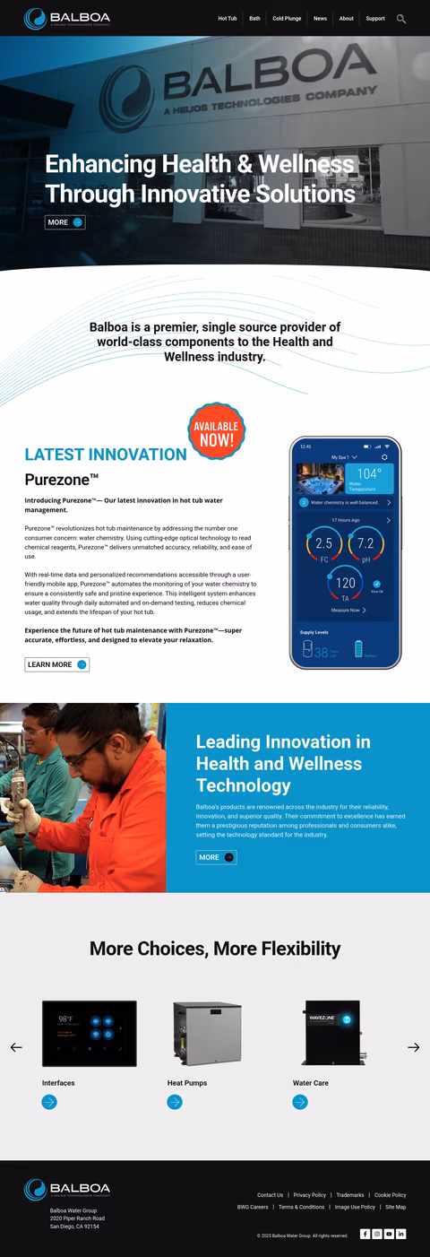 Balboa-Water-Group Homepage 1440px
