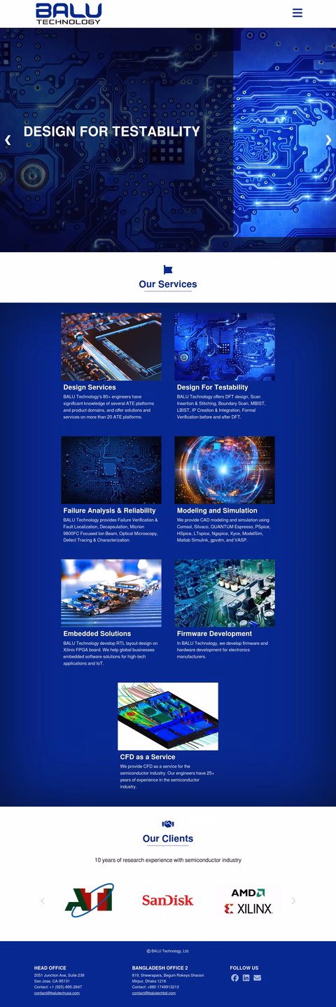 Balu-Technology Homepage 1440px