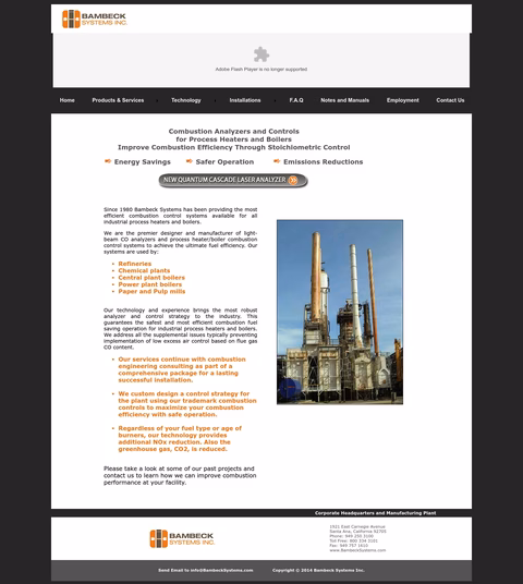 Bambeck-Systems Homepage 1440px