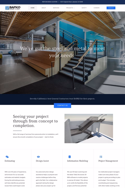 Bapko-Metal Homepage 1440px