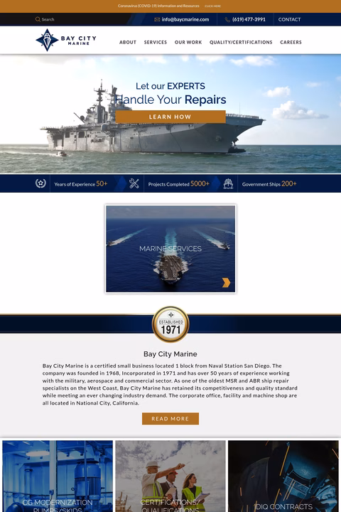 Bay-City-Marine Homepage 1440px