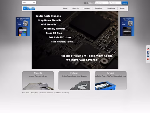 Beam-On-Technology Homepage 1440px