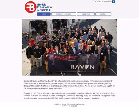 Benicia-Fabrication-Machine Homepage 1440px