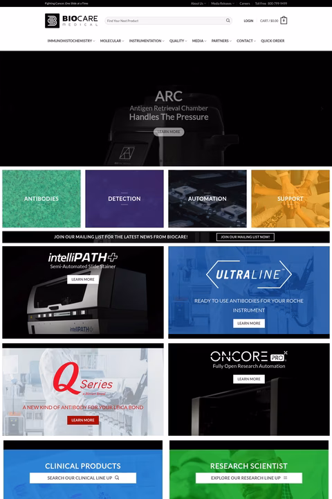 Biocare-Medical Homepage 1440px