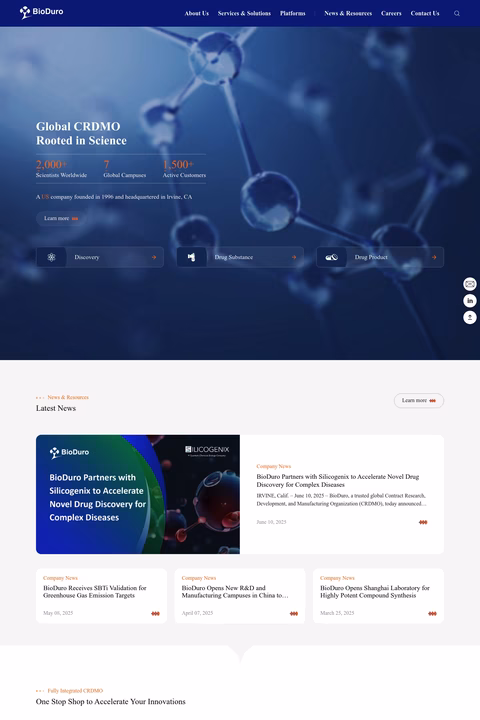 Bioduro-Sundia Homepage 1440px