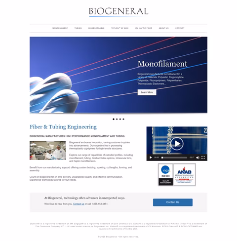 Biogeneral-Inc Homepage 1440px