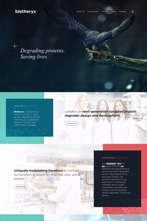 Biotheryx Homepage 1440px