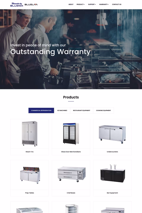 Blue-Air-Commercial-Refrigeration Homepage 1440px