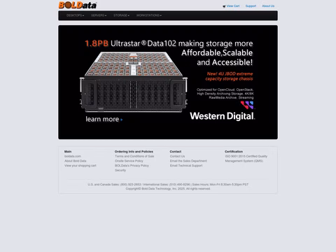 Boldata-Systems Homepage 1440px