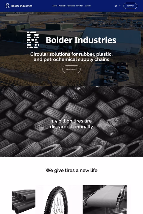 Bolder-Industries Homepage 1440px